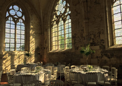 Mariage à l'Abbaye de Reigny réfectoire des moines