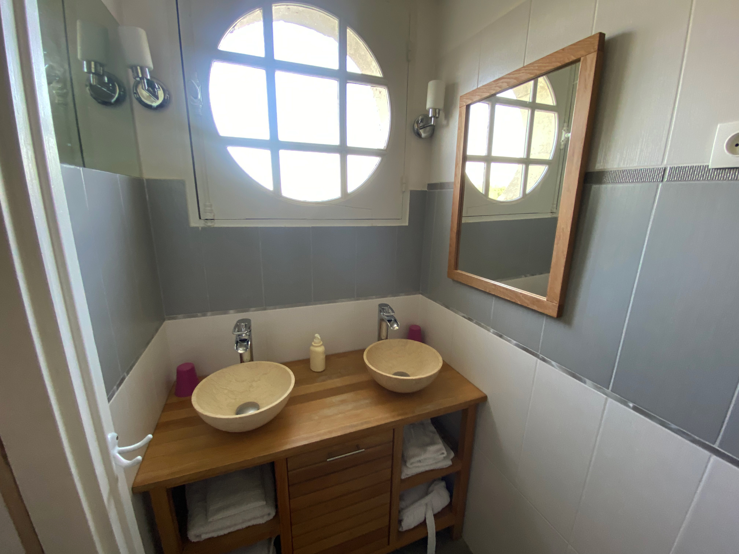 Coco Chanel suite bathroom with washbasin