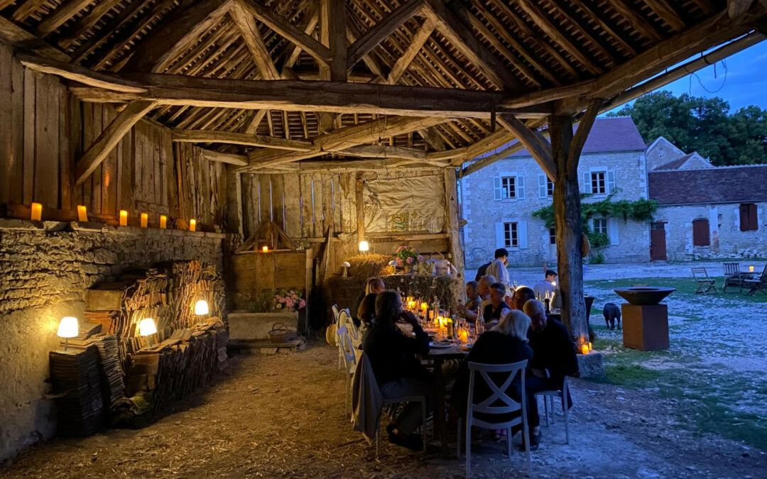 Banquet champêtre à la ferme