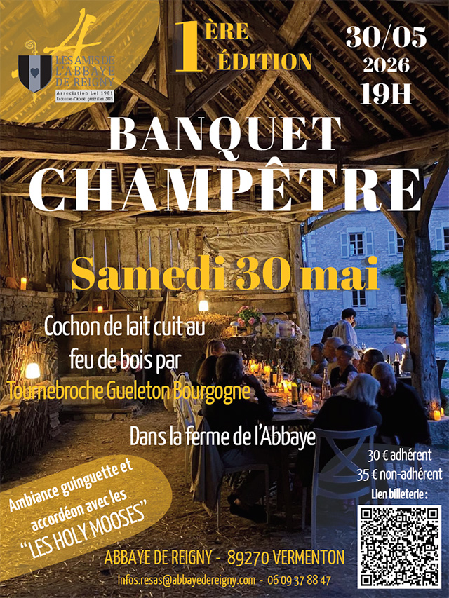 Banquet Champêtre 2026 les Amis de l'abbaye de Reigny