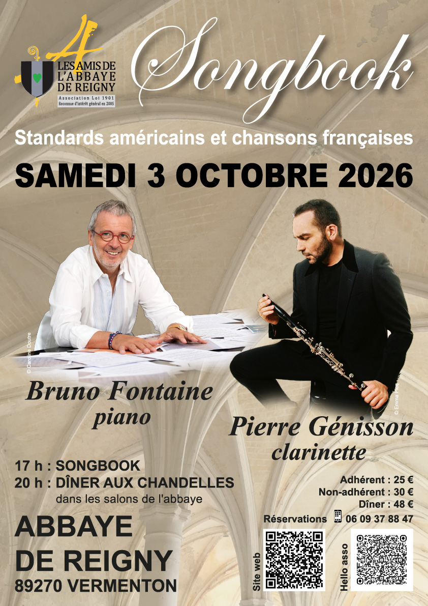 Songbook concert amis de l'abbaye de Reigny à Vermenton